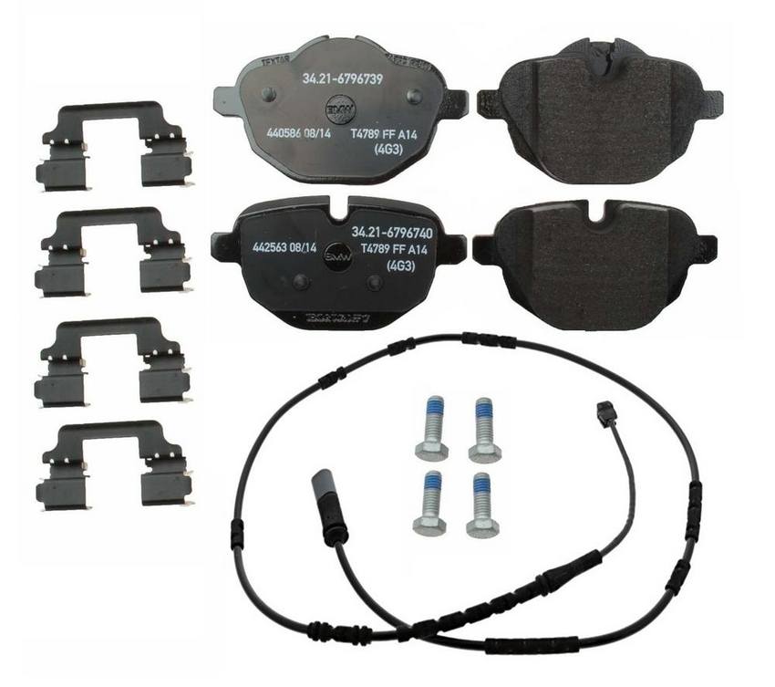 BMW Disc Brake Pad Set - Rear (w/ Sensor)